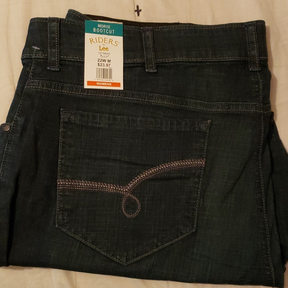 NWT Riders by Lee Bootcut jeans sz 22w